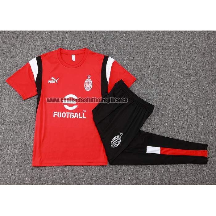 Chandal del AC Milan Manga Corta 2023-24 Rojo